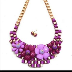 Purple necklace set